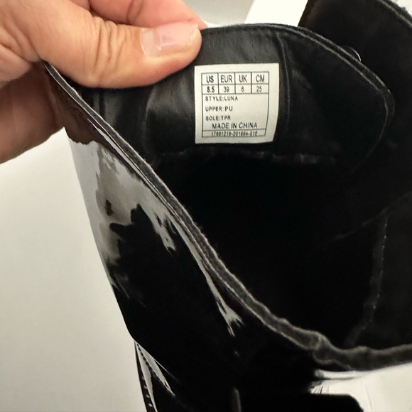 Gotta Flurt Luna Combat Black Boots Size 8.5 - Picture 12 of 12